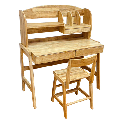 旗艦款成長書桌椅(原木色)